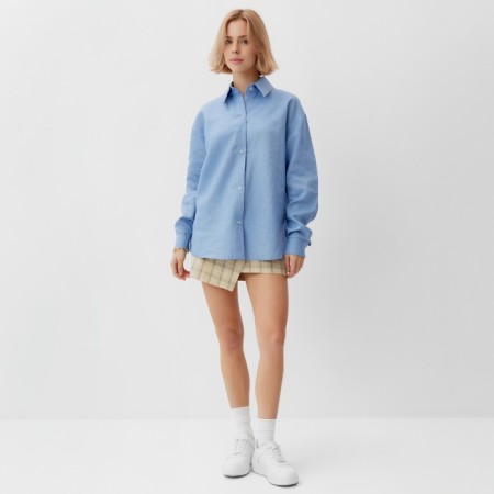 Women's blouse Minaku: Casual Collection Blue color, size 44-1