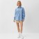 Women's blouse Minaku: Casual Collection Blue color, size 44
