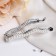 Hair Banana "Secret of the Seas" 9.5 cm beads, openwork, wave, silver