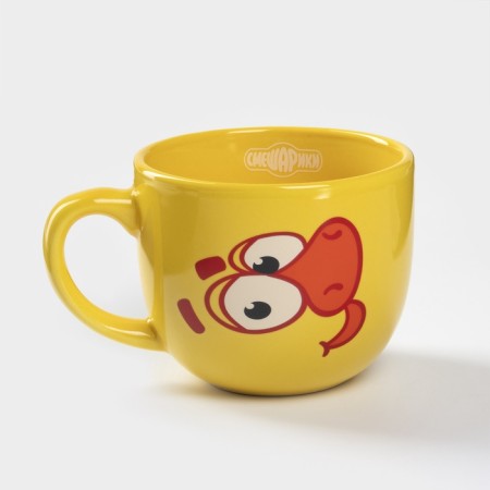Ceramic mug "Smeshariki", 270 ml, yellow color