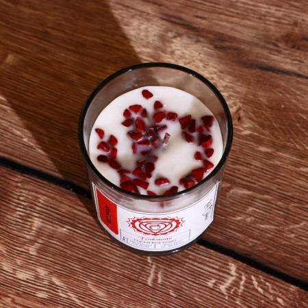 Soye candle "7 chakras" with crystals, 200 g, Muladhara-1