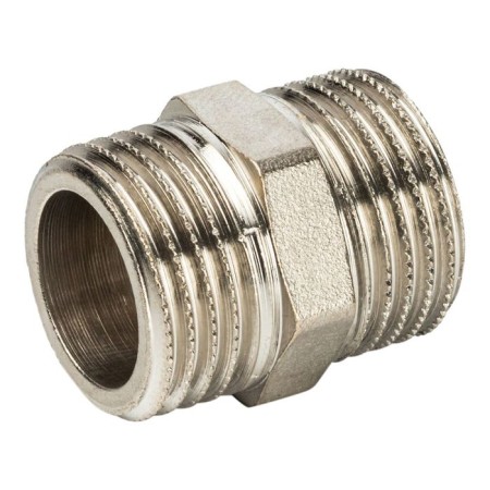 NIPPEL STUT SFT-0004-001212, 1/2 ", external/external thread, nickelled brass-2