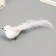 Fluffs on the clothespin set 2 pcs "Doves with sparkles and a long tail" White 5x6x15 cm