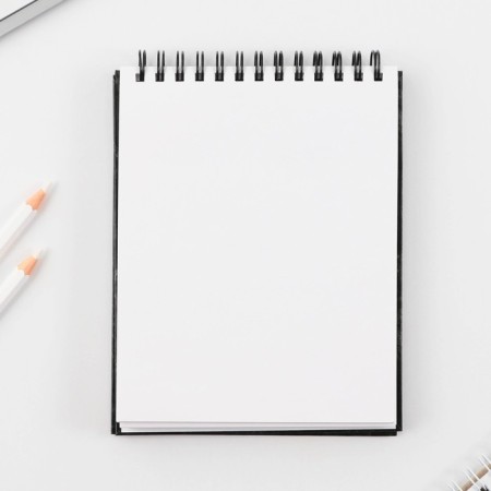 The sketchbook in the solid cover "365", glossy lamination, A6 format, 80 sheets, density of 100 g/m.-3