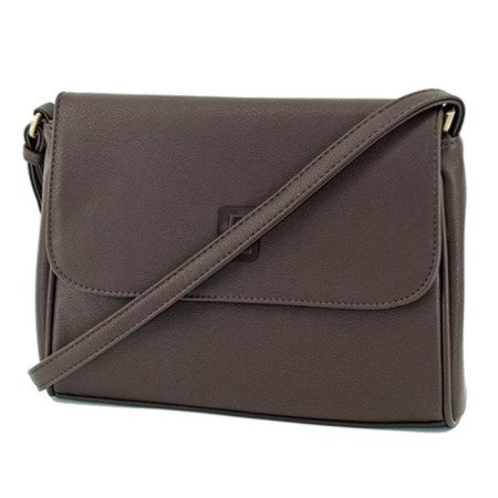 Women's bag B2749-01110, brown color, artificial leather, 26x7x21 cm