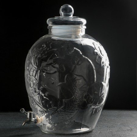 Dispenser for drinks Glass "Pinotage", 15 l, 26 × 45 cm