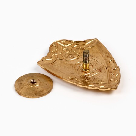 Icon "2 class" heavy, brass, on the screw-3