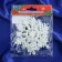 Christmas tree decoration "Snowflake" (set of 3 pcs) D-9 cm, white