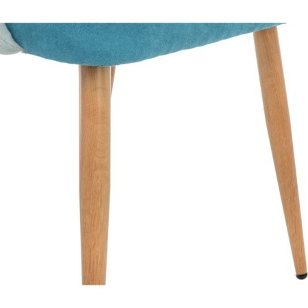 Morgan metal charm metal/velor, natural/blue 53x56x86 cm-5