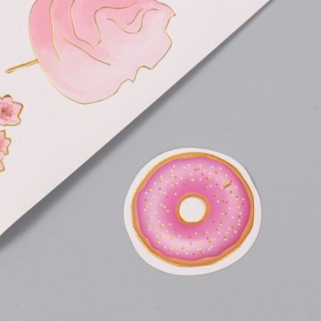 Photo album 25 sheets (stickers+rings) "Sweets. Tenderness" embossing gold 19x27x3 cm-5