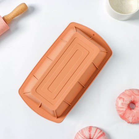 Baking uniform “Bread”, silicone, 24 × 13 × 6 cm, beige color-2