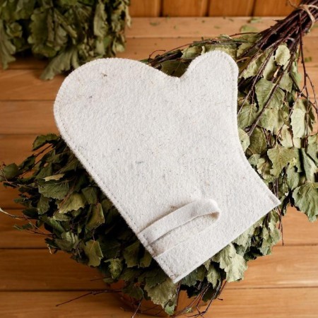Set for the bath "3 in 1" hat, rug, mitten-2