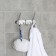 Wall hook on the bar Accoona A161-3, 3 pcs, color chrome