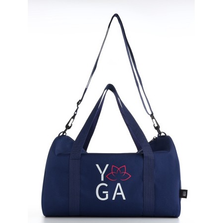 Female sports bag, textura, small size, blue color-4