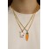 Kulons "Demetrons" Carrots with a hare, white-orange color in gold, 45 cm