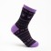 Terry socks, black/lilac color, size 23-25