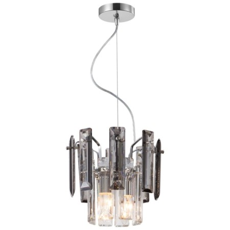 Suspended lamp TON 2XE14 40W, size 22x22x50-100 cm, color chromium-2