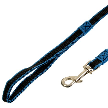 The leash zoonik is nylon with double latex thread, 3 m x 1.5 cm, blue-1