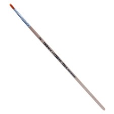 Nylon brush No. 2, flat, wooden pen