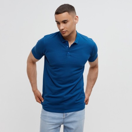 T-shirt (Polo) Male Minaku Regular Fit: Blue color, river 52-5