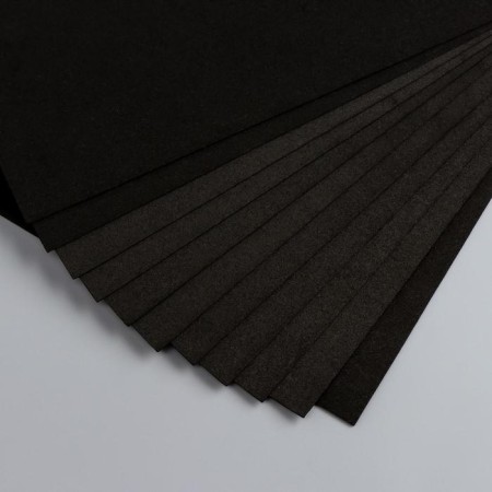 Foamiran 1 mm, 20x30 cm (set 10 sheets) BK040 black-3