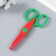 Scissors of embossed "Flower" (set 4 pcs) 13 cm mix
