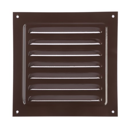 Ventilation grate Zein Lux RM1717kr, 175 x 175 mm, with a grid, metal, brown-5