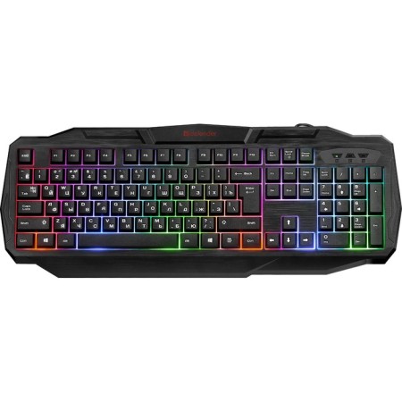 The keyboard Defender Ultra HB-330L, game, wired, membranes, backlight, 104 claw, USB, black