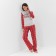 Pajama New Year's Women's KAFTAN "X-MAS", white/red color, size 40-42