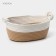 Basket for storage ladled handmade LadOM "Vega", cotton, 33 × 22 × 13 cm, beige color