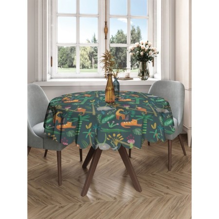 Photo scatter round, size 150x150 cm, Saten-2