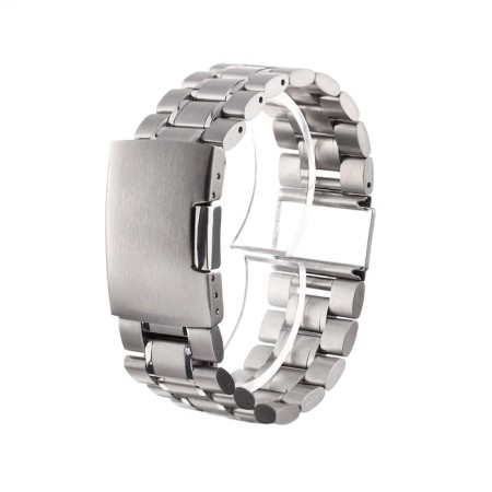 Watch strap, 24 mm, L-17.3 cm, spinks in the kit, silver-2