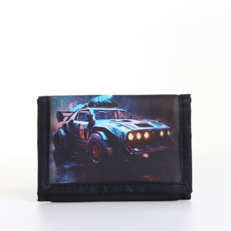 Children's wallet on Velcro "chosen", black color