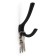 Furniture hook CAPPIO TKD029, two -rod, black color