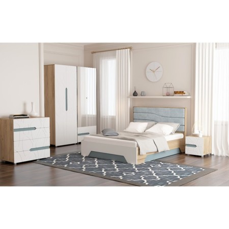 Crystable-9 mirror without lamps 900x150x680 Irish oak/white matte-5