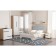 Crystable-9 mirror without lamps 900x150x680 Irish oak/white matte