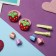 Hair set "Tiny" (2 elastic bands, 2 clamps, 4 crab) berry, mix