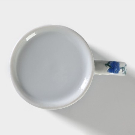 Ceramic mug with a lid and sieve "flowering roses", 300 ml-4