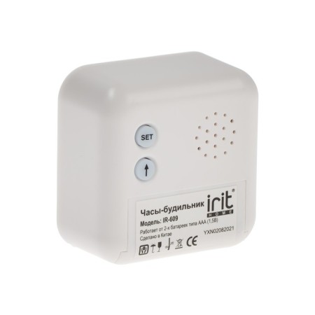 IRIT IR-609 Bureau watch, thermometer, calendar, timer, backlight, 2haa, white-5
