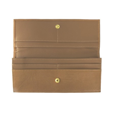 Nice purse, matte leather, beige color-2