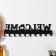 Decorative metal hooks "Welcome. House" black 1.9x32.9x8.2 cm