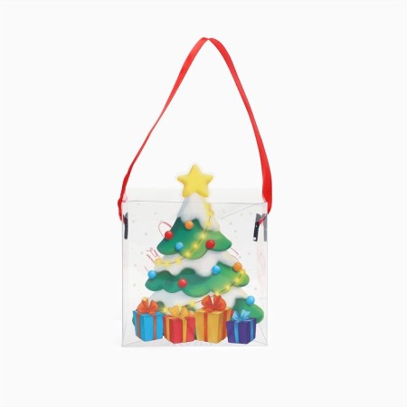 Gift New Year's Folding PVC, "Christmas tree with gifts", 10 x 10 x 10 cm, New Year-2