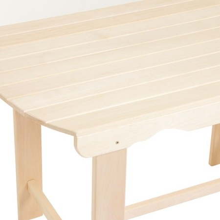 Table, 120 × 63 × 73cm, from linden, with rounded edges, extra-1