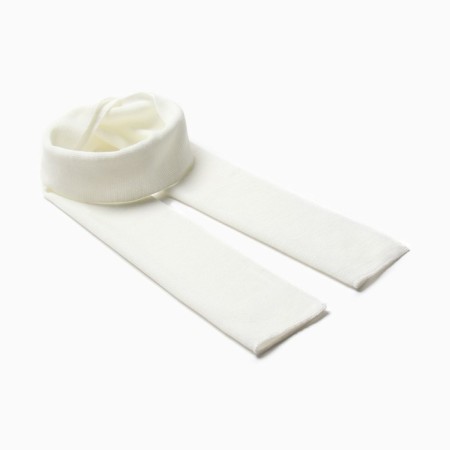 Children's scarf, milk color, size 144x20 cm