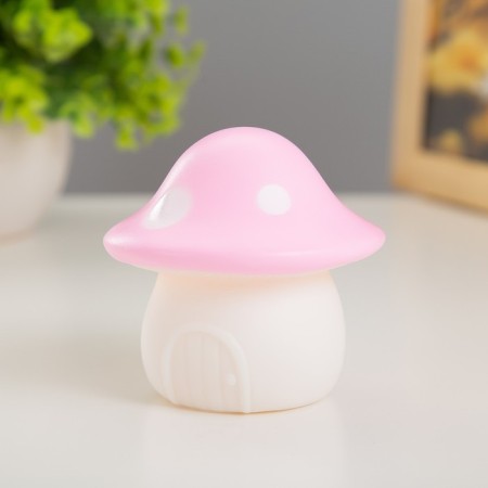 Nightmare "house" LED from batteries white-pink 7.2x7.4 cm Risalux