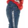 Pants for boys, height 104 cm, blue color