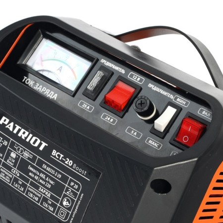 The chariot-predatory device Patriot BCT-20 Boost, 18 A, 12/24 V, 48-220 Ah, 700 watts-3