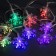 Garland "thread" 3 m with nozzles "Big Snowflakes", IP20, transparent thread, 20 LED, glow of multi, AAH3