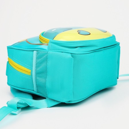 Baby backpack on lightning, 3 outer pockets, turquoise color-2