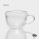 Glass mug with double walls Magistro "Duo", 190 ml